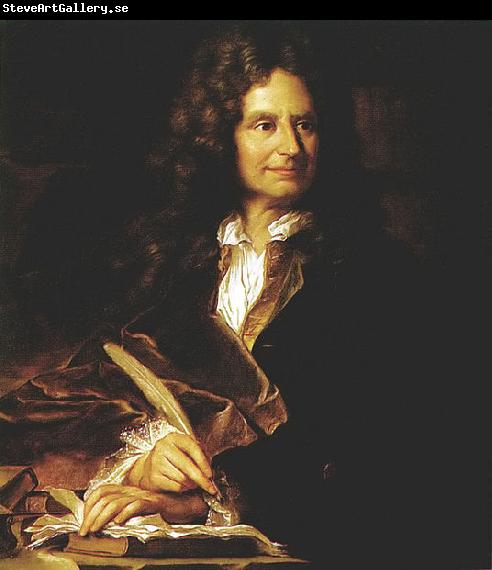 Hyacinthe Rigaud Portrait of Nicolas Boileau